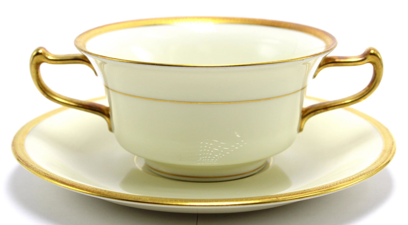 Rosenthal Ivory Bavarian China Cup and Saucers: Rosenthal ivory Bavarian china includes 11 cups and 12 saucers