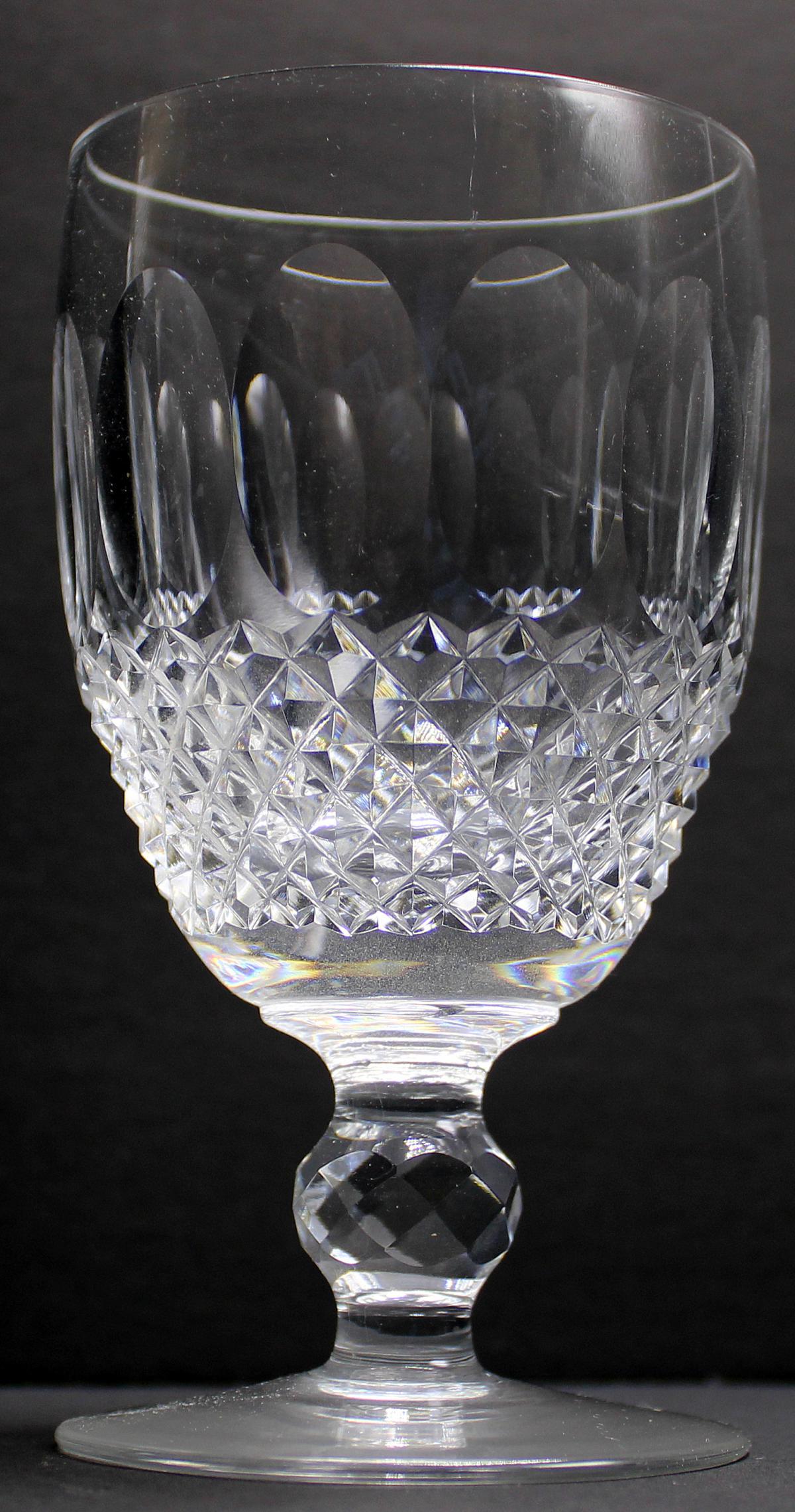 12 Pcs Waterford Crystal Colleen Wine Glasses: Waterford crystal colleen wine glasses of 12 pcs measures 4 3/4" High