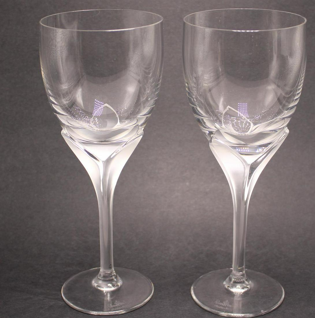 Rosenthal Studio Line Wine Stemware Glasses of 6 Pcs: Rosenthal studio line wine stemware glasses of 6 pcs measures 8 3/8" High