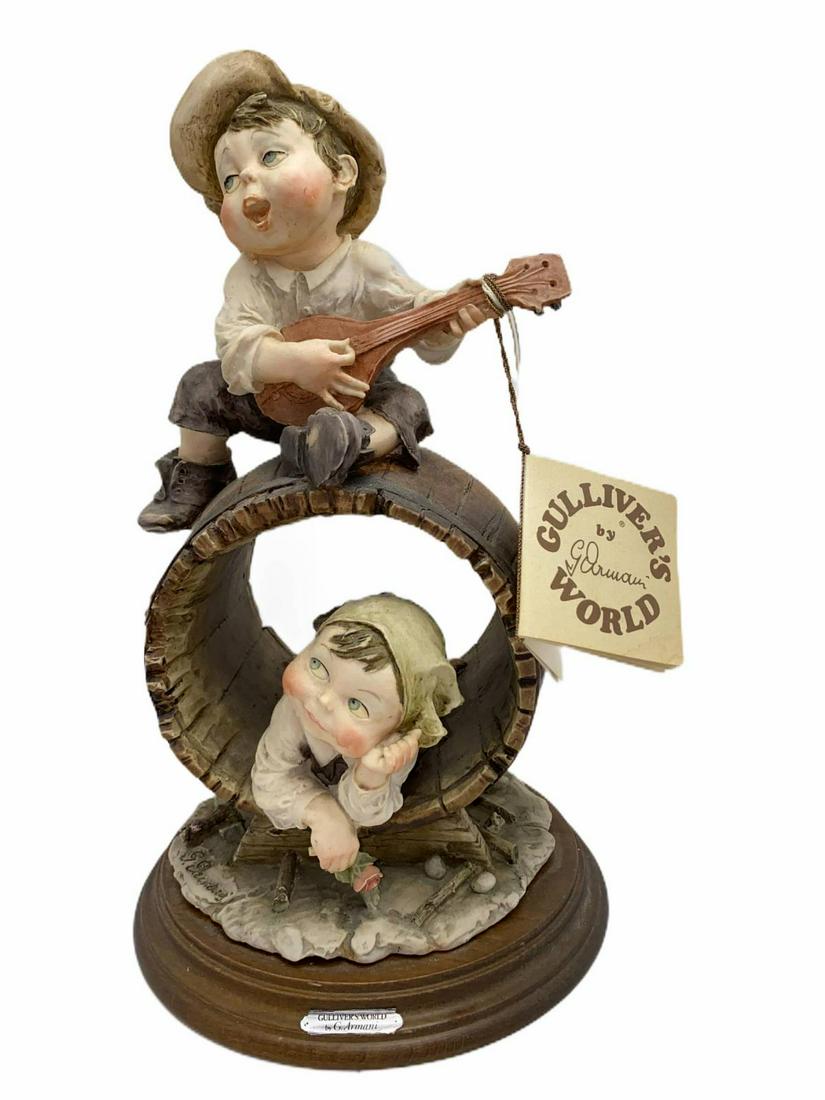 Giuseppe Armani Porcelain Figurines The Barrel: Giuseppe Armani Porcelain Figurines The Barrel measures 12" High