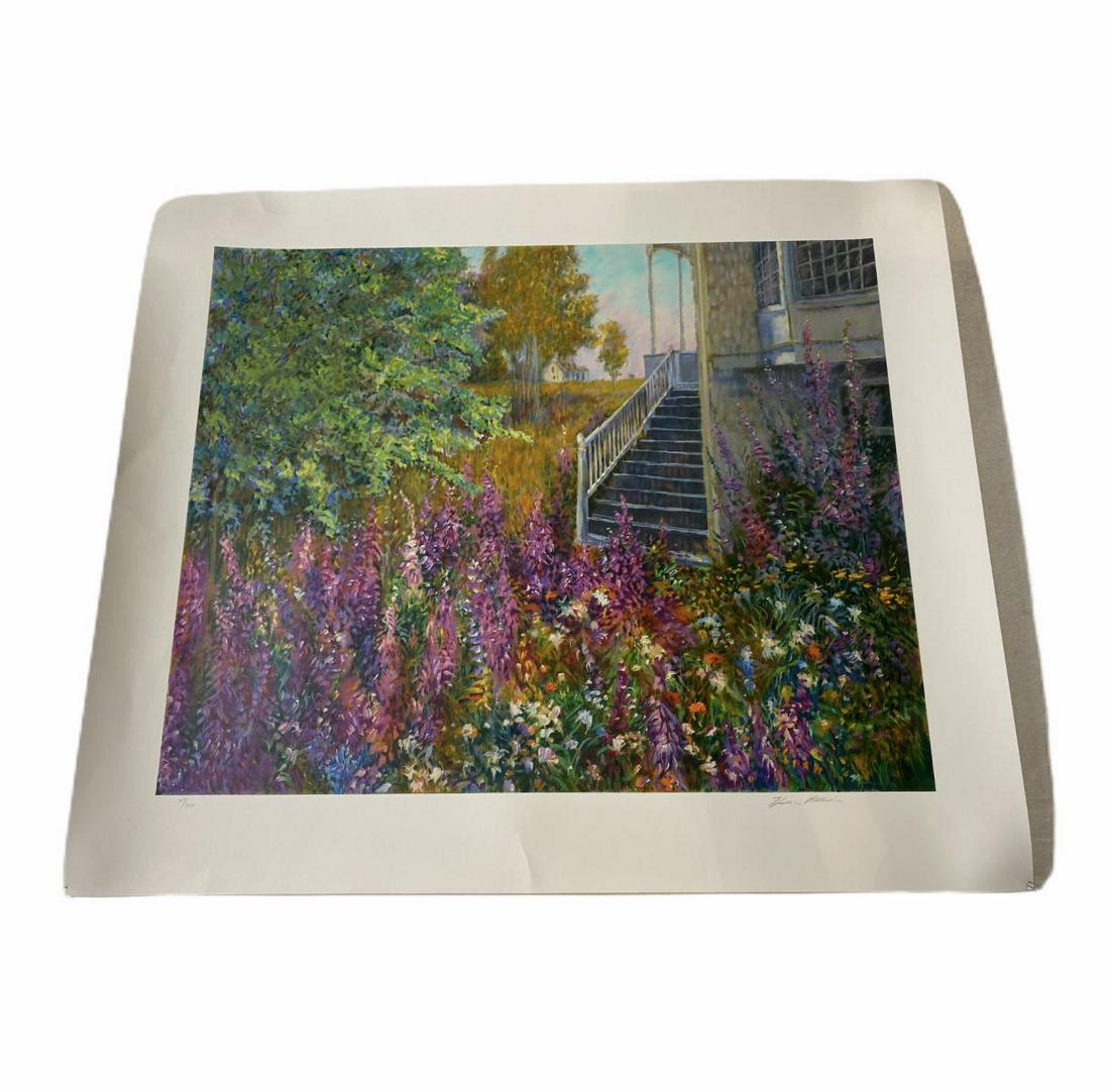 Signed Henri Plisson Serigraph in Color Forgotten: Henri Plisson (1933-2006) Serigraph in Color Forgotten Garden signed lower right and numbered 47/350 measures 24" x 30" unfrmaed. Comes with certificate of authenticity