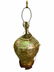 Hollywood Regency Bone Style Shell Lamp on Teak Base