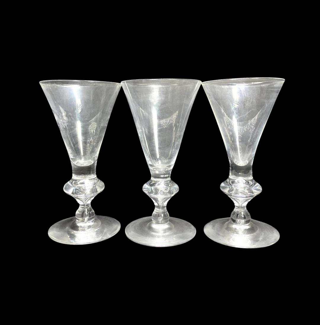 11 Steuben Glass Water Goblets: 11 Steuben Glass Water Goblets measures 7 1/4" High