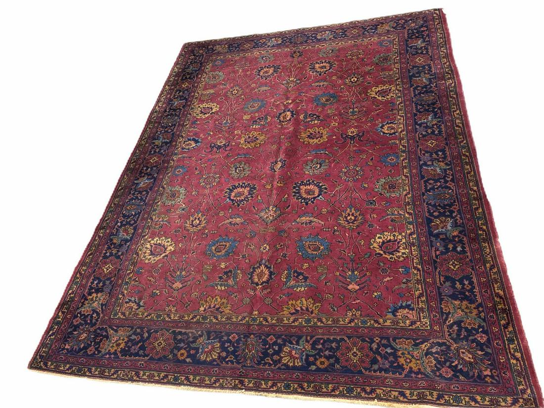 Antique Hand Made Persian Rug: Antique Hand Made Persian Rug measures 143" x 109"