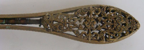 BRONZE & PORCELAIN CAPODIMONTE DRESSER MIRROR - 3