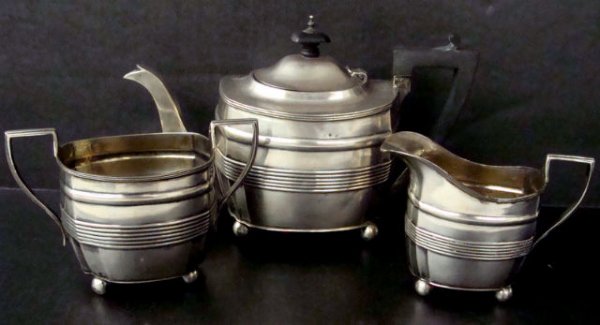 3 PIECE STERLING SILVER TEA SET - 2
