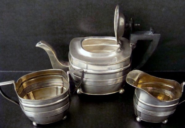 3 PIECE STERLING SILVER TEA SET - 3
