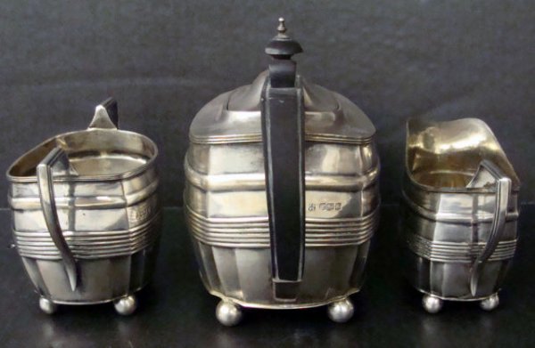 3 PIECE STERLING SILVER TEA SET - 4