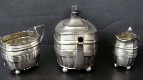 3 PIECE STERLING SILVER TEA SET - 5