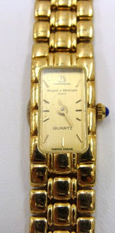 14K YG BAUME & MERCIER BRACELET WATCH