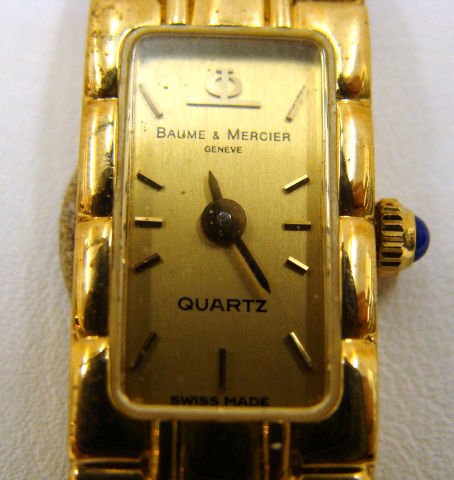 14K YG BAUME & MERCIER BRACELET WATCH - 2