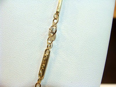 14KT YG DIAMOND BY THE YARD NECKLACE - 4