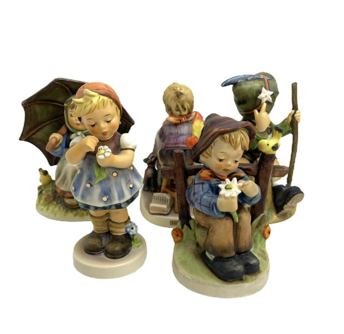 Five Goebel Hummels Porcelain Figurines: Five Goebel Hummels Porcelain Figurines measures 4 3/4" High
