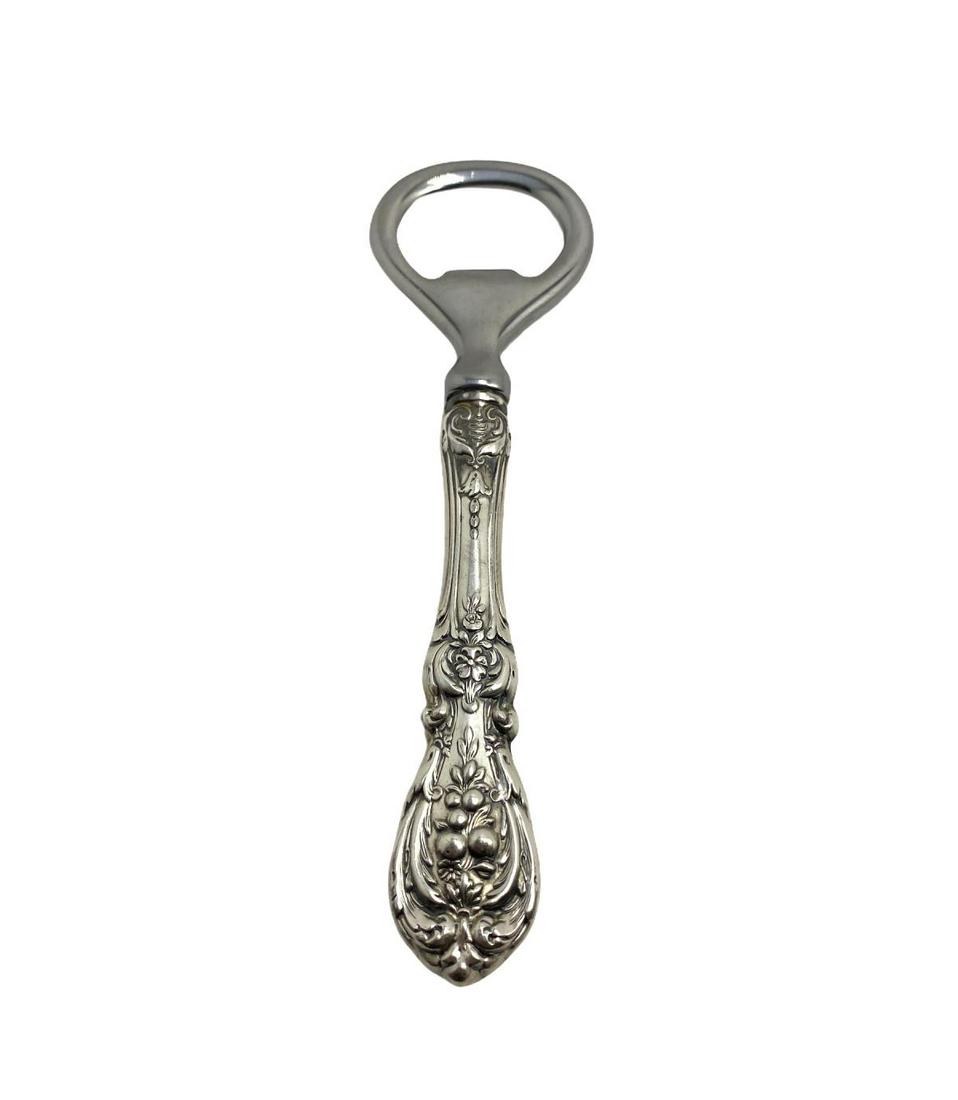 Reed and Barton Francis I Sterling Silver Bottle Opener: Reed and Barton Francis I Sterling Silver Bottle Opener measures 5 3/8" L