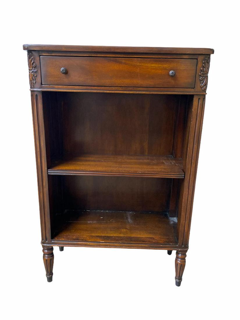 Theodore Alexander Bookcase One Adjustable Shelf and: Theodore Alexander Bookcase One Adjustable Shelf and One Drawer measures 36" x 24" x 10"