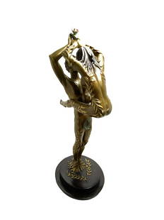 Signed Erte Romain De Tirtoff (Russian/French,: Signed Erte Romain De Tirtoff (Russian/French, 1892-1990) Cold Painted Bronze Sculpture Les Amants Cold Painted Bronze Sculpture 1980 Edition Number 185/300 Signed Erte Fine art acquistions 1980