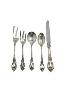 Lunt Eloquence Sterling Silver Flatware Set of 65 Pcs: Lunt Eloquence Sterling Silver Flatware Set of 65 Pcs includes 12 dinner knives, 12 dinner forks, 12 salad forks, 11 soup spoons and 18 teaspoons weighs 86 OZT