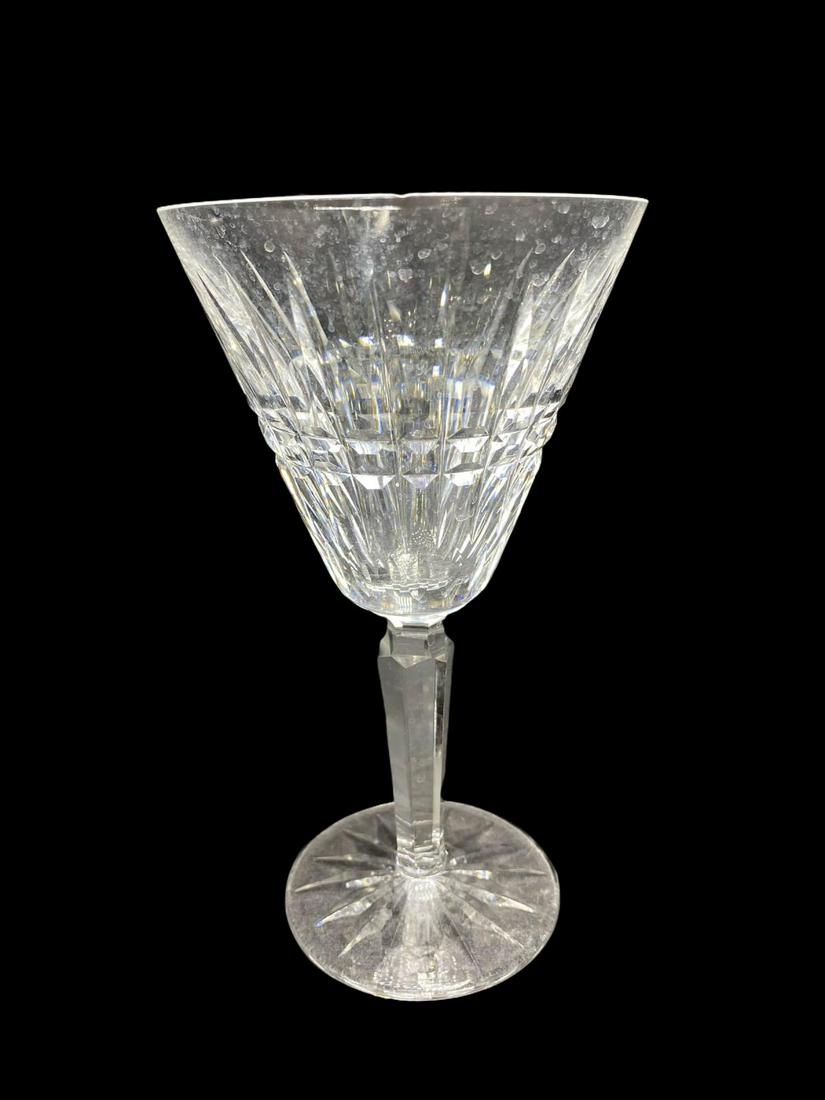 Eight Pcs Waterford Crystal Glenmore Wine Glasses: Eight Pcs Waterford Crystal Glenmore Wine Glasses measures Height: 6 1/2"