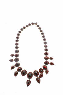 Victorian Vermeil and Garnet Necklace: Victorian Vermeil and Garnet Necklace 29.0dwt/45.09g. Please note items being started at 35% of original price purchased over 25 years ago