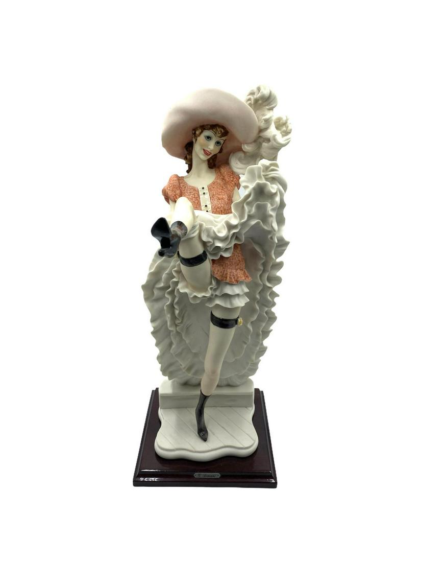 Giuseppe Armani Florence Statue Can Can Dancer Cabaret: Giuseppe Armani Florence Statue Can Can Dancer Cabaret Figure measures H: 19 1/2"