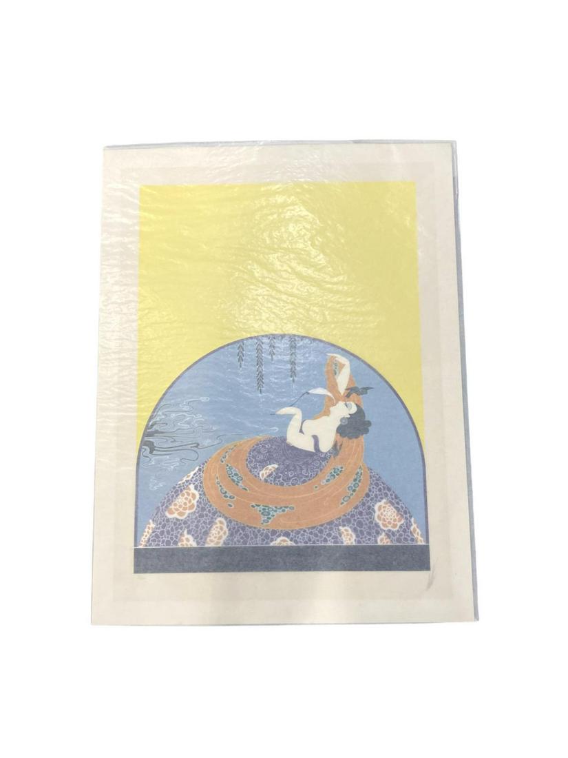 Signed Erte Romain De Tirtoff (Russian/French,: Signed Erte Romain De Tirtoff (Russian/French, 1892-1990) Serigraph in Paper After The Rain pencil signed and numbered 30/300 measures 31" x 24", not framed