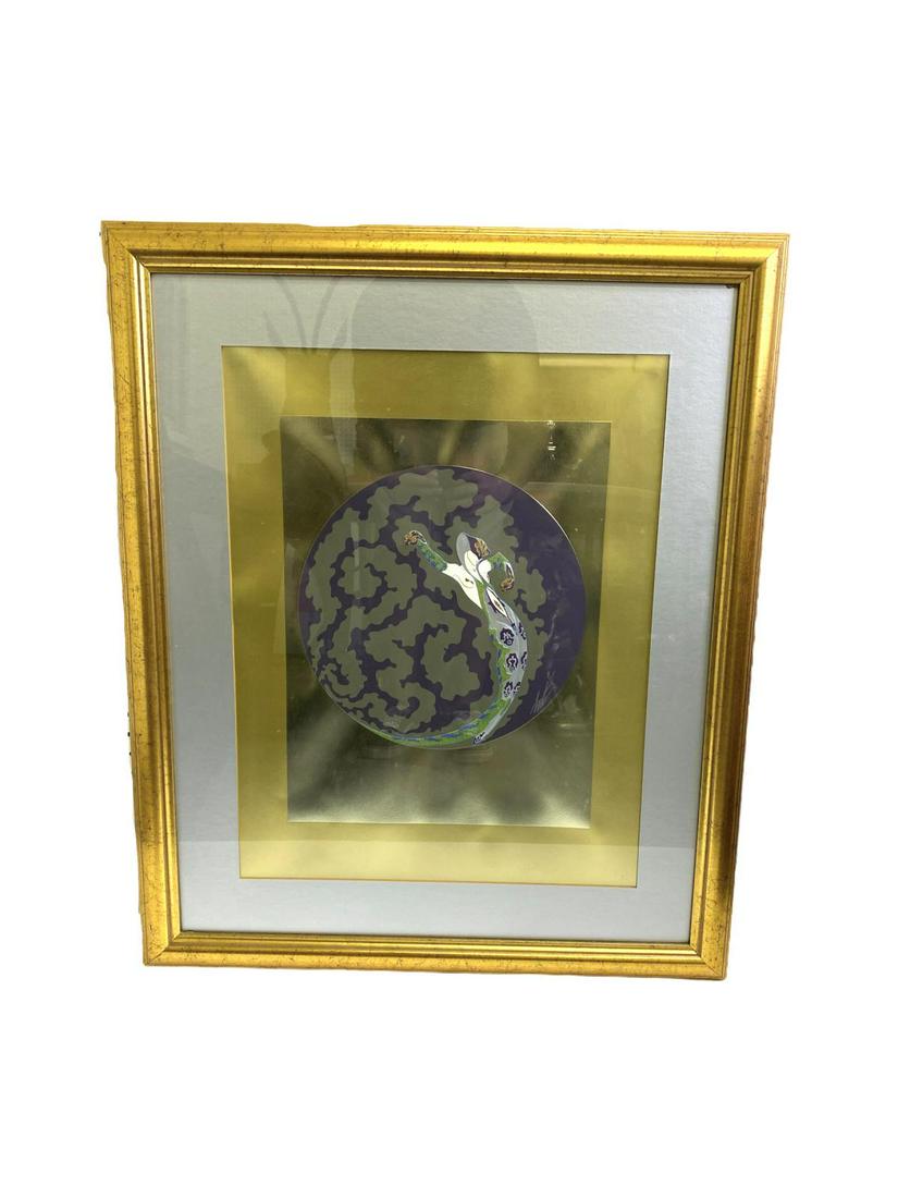 Signed Erte Romain De Tirtoff (Russian/French,: Signed Erte Romain De Tirtoff (Russian/French, 1892-1990) Serigraph on Paper Jealousy from Four Emotions Suite pencil signed and numbered 272/300 measures 17" x 13", 7" frame and matte