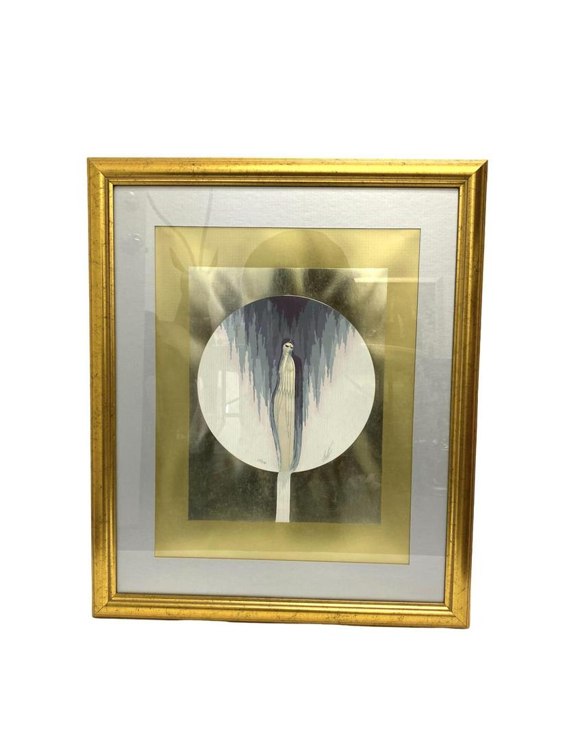 Signed Erte Romain De Tirtoff (Russian/French,: Signed Erte Romain De Tirtoff (Russian/French, 1892-1990) Serigraph La Tristesse pencil signed and numbered 272/300 measures 17" x 13", 6" frame and matte