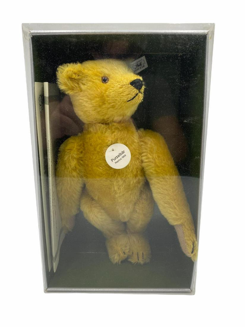 1909 Steiff Somersault Teddy Limited Edition Replica: 1909 Steiff Somersault Teddy Limited Edition Replica measures H: 11 1/2" x W: 7 1/2"