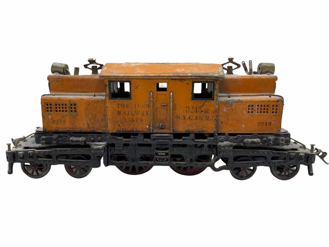 The Ives Railway Lines Gauge Train Engine #3243: The Ives Railway Lines Gauge Train Engine #3243 measures 16" x 6"
