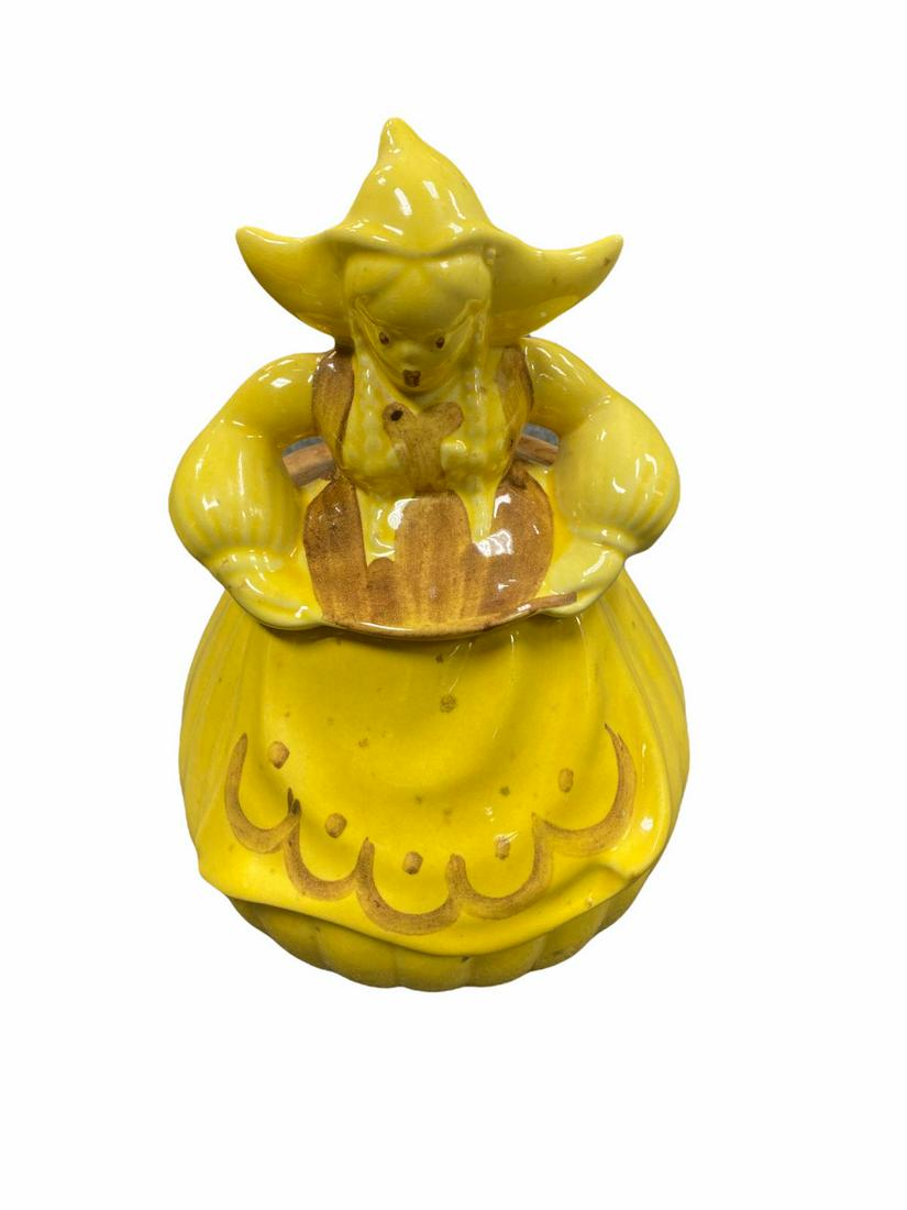 Red Wine Art Pottery Dancing Peasants Cookie Jar: Red Wine Art Pottery Dancing Peasants Cookie Jar measures H: 11"