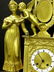 72: Dore Bronze Empire Figural Clock Circa 1880 - 3