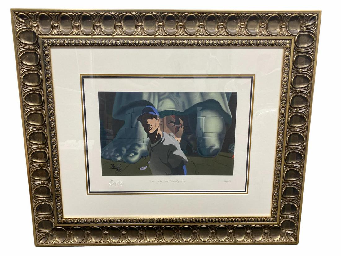 Salvador Dali (Spanish, 1904-1989) Serigraph in Color: Salvador Dali (Spanish, 1904-1989) Serigraph in Color on Wove Paper Destino #274 from the numbered proof edition of 475/275 measures H: 12 1/2" x W: 18", 18" frame and matte with certificate, appraisa
