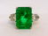 206: Rare & Impressive Platinum Emerald & Diamond Ring