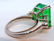 206: Rare & Impressive Platinum Emerald & Diamond Ring - 3