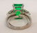206: Rare & Impressive Platinum Emerald & Diamond Ring - 4
