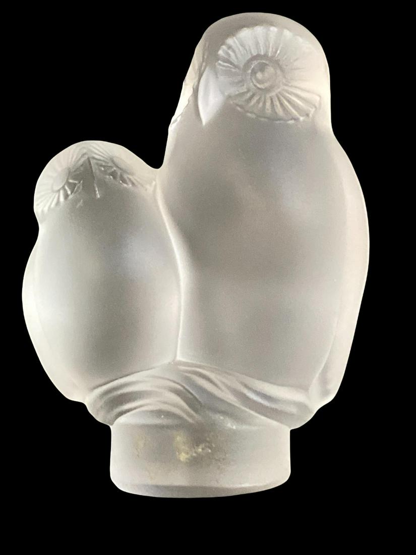 Baccarat France Crystal Owl Figurine Paperweight: Baccarat France Crystal Owl Figurine Paperweight measures H: 3 1/2"