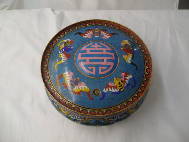 Antique Chinese Cloisonne Incense Burner - 3