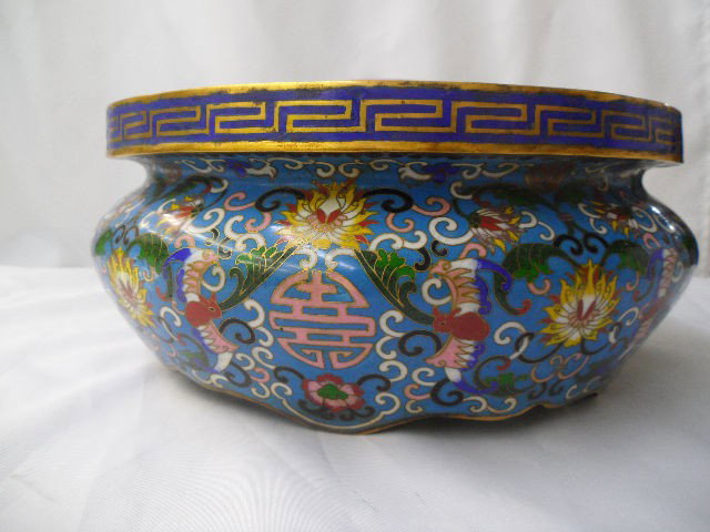 Antique Chinese Cloisonne Incense Burner - 4