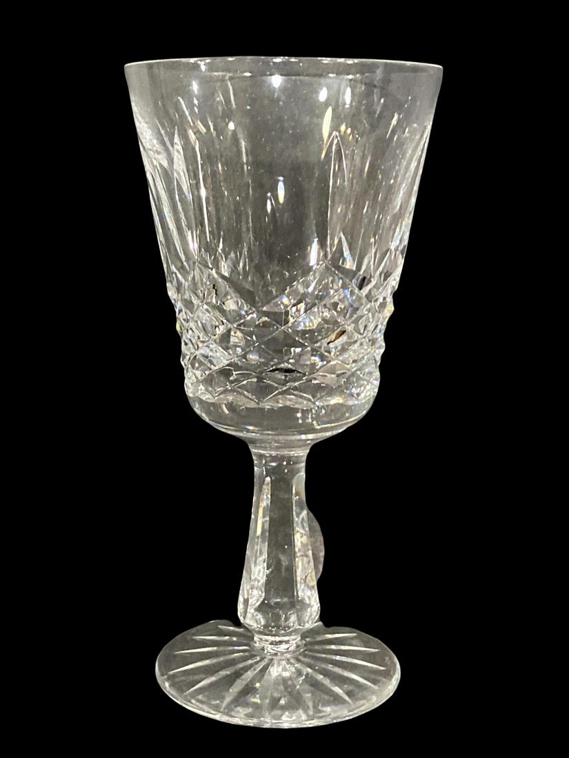 Lot of 9 Waterford Crystal Wine Glasses: Lot of 9 Waterford Crystal Wine Glasses measures H: 6"