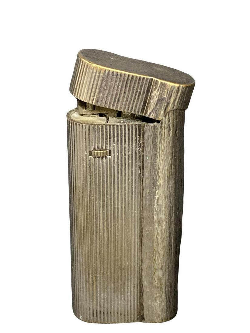 Don Hill Silver Plated Pocket Lighter with Original Box: Don Hill Silver Plated Pocket Lighter with Original Box