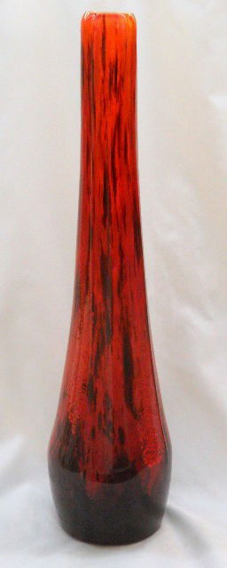 Daum Nancy Signed Deco Monumental Verigated Vase: Signed Daum Nancy monumental vase. Measures approx 23-1/2" and is in excellent contion with no chips or cracks. Shipping Within The Continental US $150 plus Required Insurance. For International Shipp