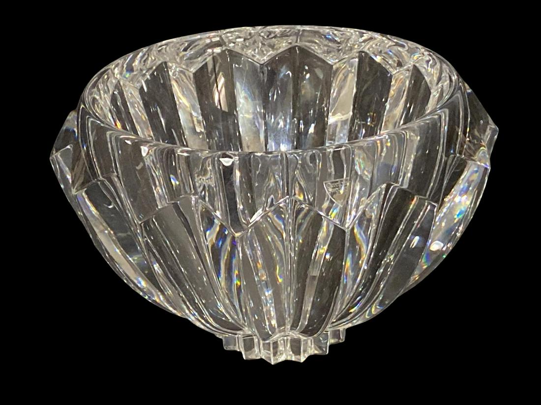 Orrefors Clear Crystal Bowl: Orrefors Clear Crystal Bowl H: 6 1/2" x DIA: 10"