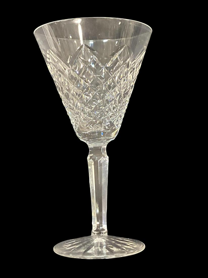 Set of Twelve Waterford Crystal Templemore Claret Wine Glasses: Set of Twelve Waterford Crystal Templemore Claret Wine Glasses measures H: 6 1/2" x DIA: 3 1/2"