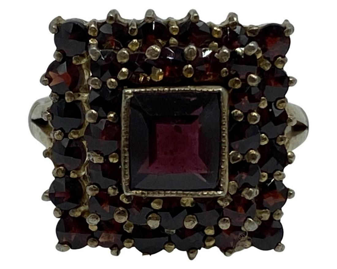 Victorian Vermeil Garnet Ring: Victorian Vermeil Garnet Ring size 6, 2.4dwt/4.0g. Please note items being started at 25% of original price purchased over 25 years ago