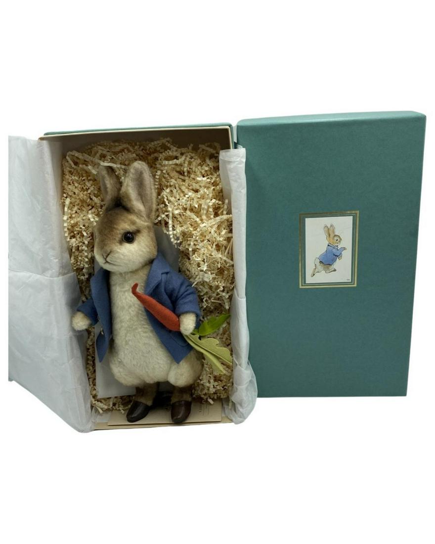 R. John Wright Peter Rabbit Limited Edition No. 178/2500 Beatrix Potter Collection with Original Box: R. John Wright Peter Rabbit Limited Edition No. 178/2500 Beatrix Potter Collection with Original Box and Original Tag