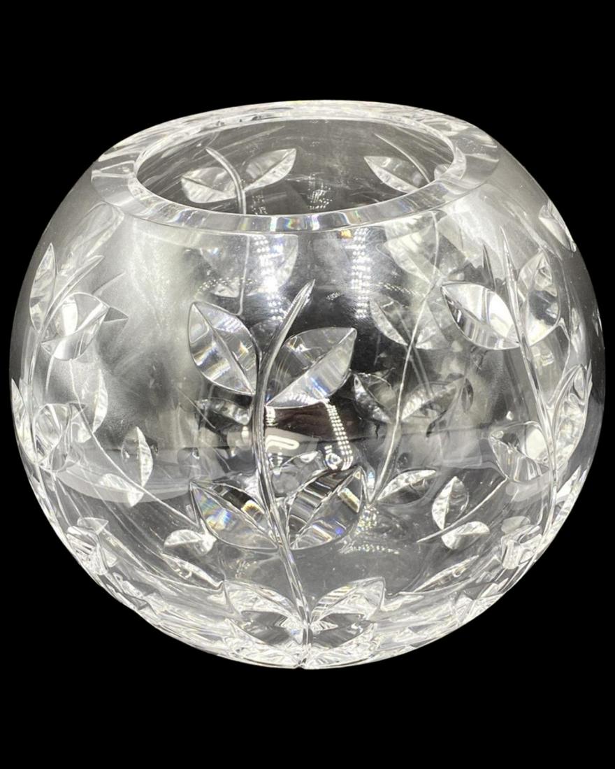 Tiffany & Co Cut Modern Crystal Floral Vine Vase (1 of 2)