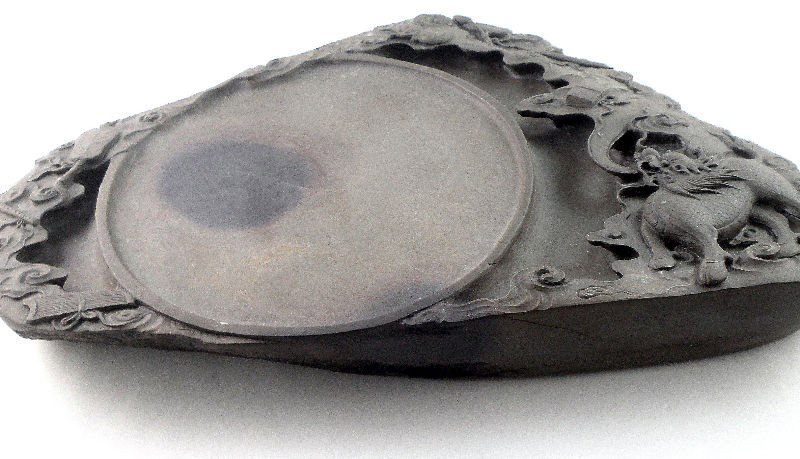 Chinese Ink Stone in a Wood Case - 3