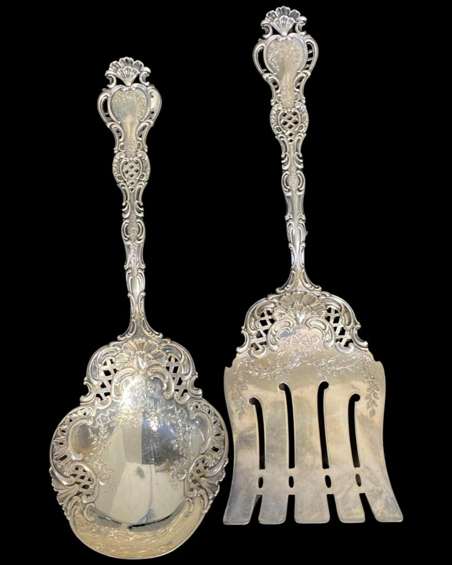 Pair of Durgin Gorham Sterling Silver Serving Set (1 of 3)