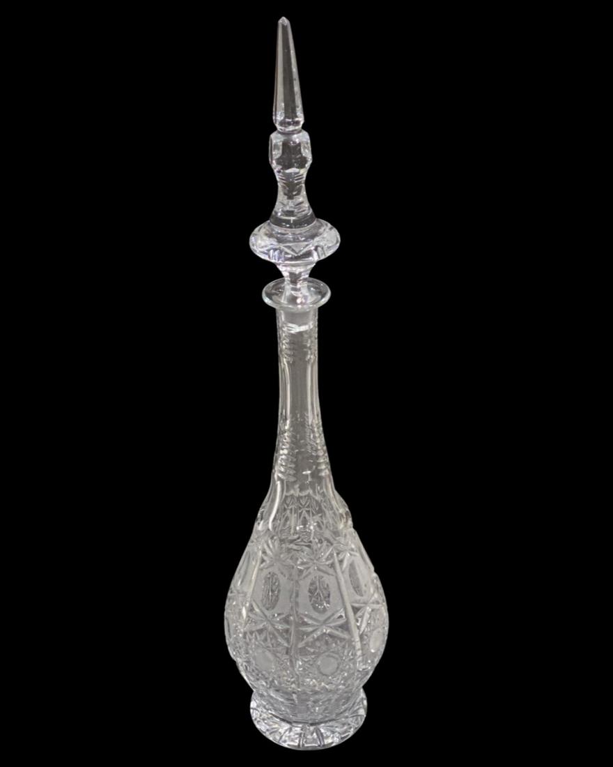 Large American Brilliant Cut Crystal Decanter (1 of 2)