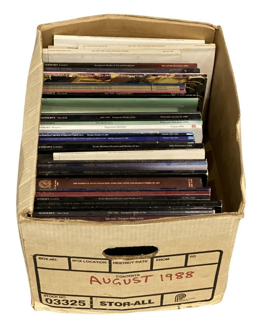 Lot of 50 Christies & Sothebys Catalog Art Books (1 of 1)